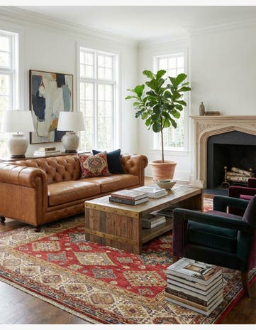 6' 9 x 9' 11 Kazak Wool Rug
