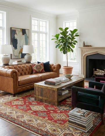 6' 9 x 9' 11 Kazak Wool Rug