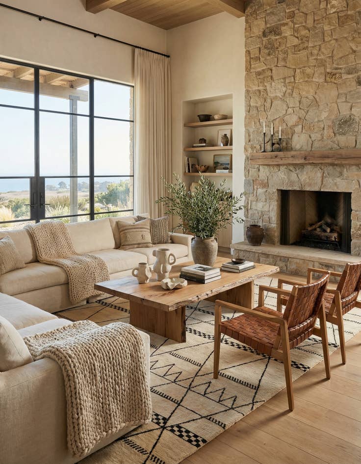 Detail image of  12' 3 x 18'  Hand Knotted Moroccan Wool Rug