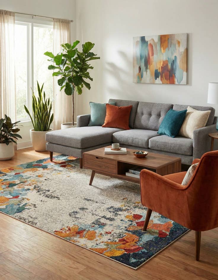 Detail image of  8' x 10'  Washable Theia Rug