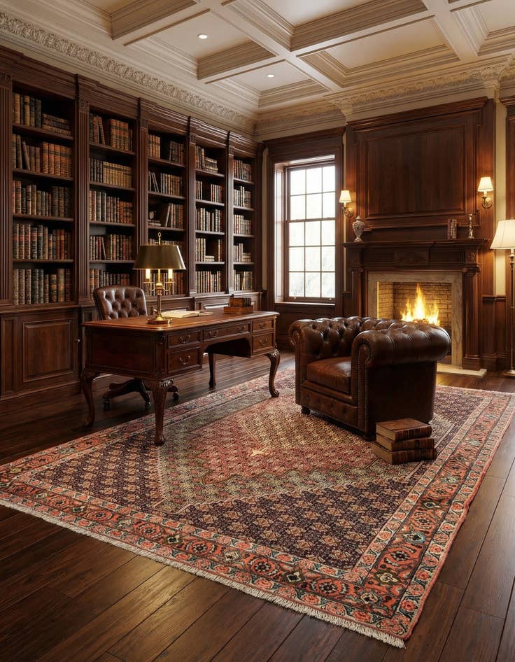 Detail image of  6' 7 x 10' 4 Bidjar Wool Rug