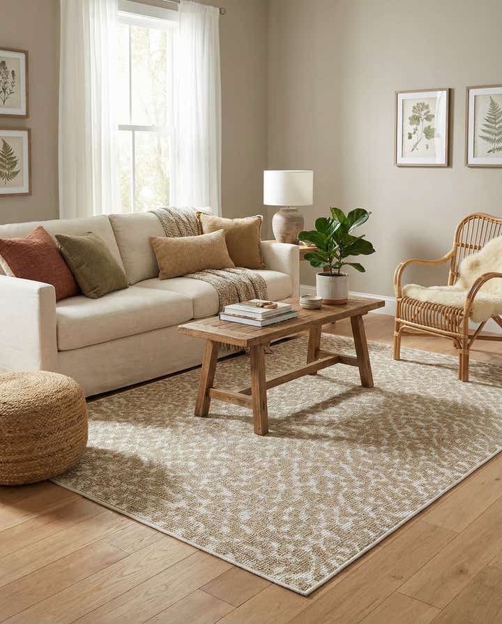 4' 1 x 6' 1 Easy-Clean Safari Indoor / Outdoor Rug