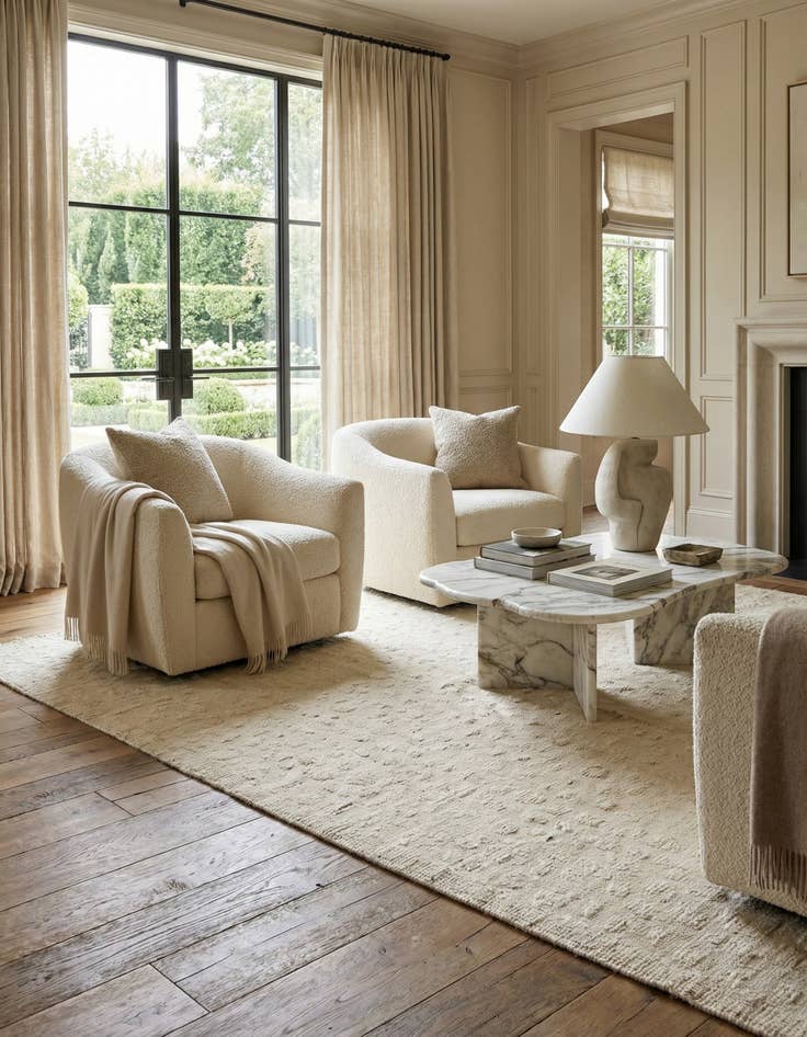 Detail image of 8' 11 x 12' 6 Hand Knotted Darya Wool Rug