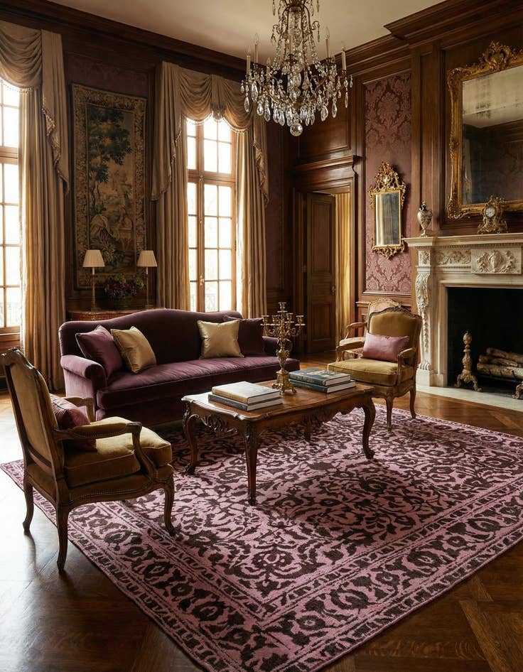 Detail image of 9' 4 x 10' 5 Vintage Royal Wool Rug