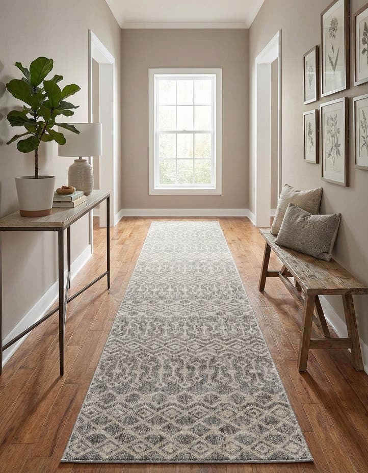 2' 7 x 12' Eco Trellis Runner Rug