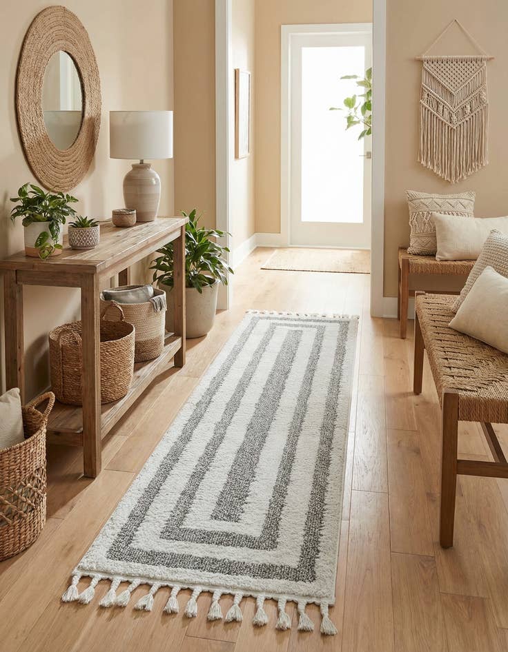 Detail image of 2' x 8' Boho Runner Rug