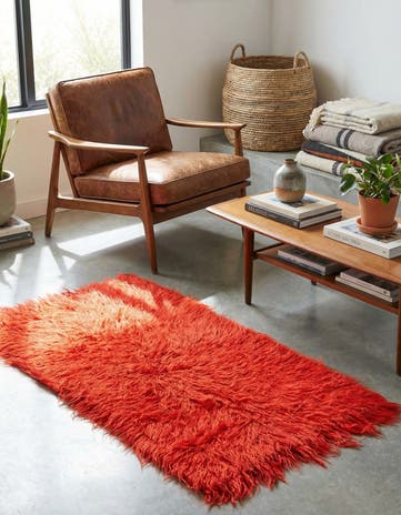 2' 1 x 4' Hand Knotted Moroccan Wool Rug