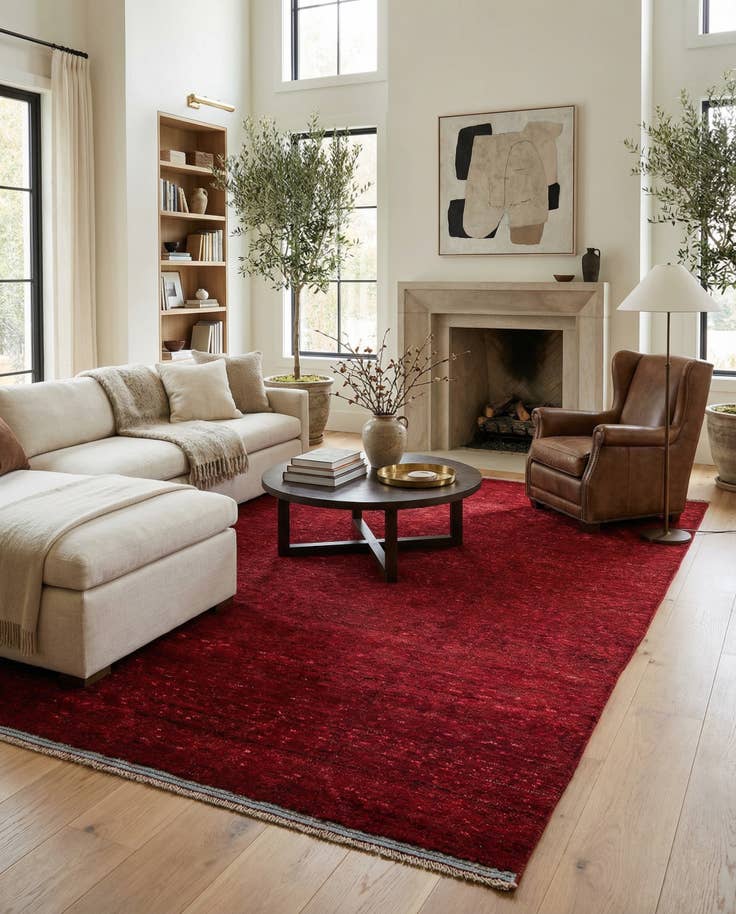 Detail image of 8' 9 x 12' 9 Hand Knotted Moroccan Wool Rug