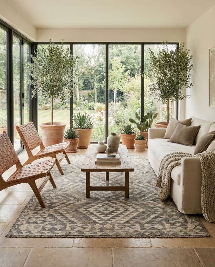 3' 11 x 6' 2 Hand Woven Kilim Maymana Wool Rug