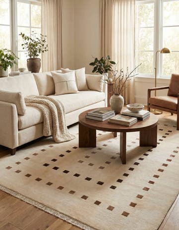 6' 6 x 9' 11 Hand Knotted Darya Wool Rug