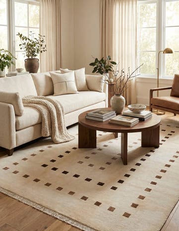 6' 6 x 9' 11 Hand Knotted Darya Wool Rug
