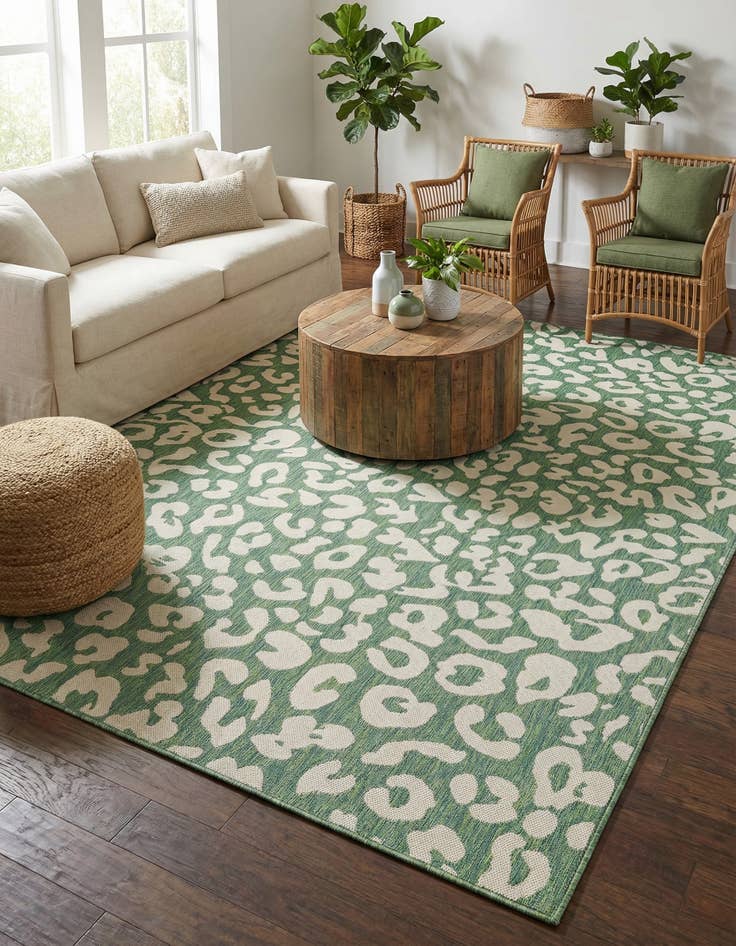 Detail image of 7' 10 x 10'  Washable Safari Indoor / Outdoor Rug