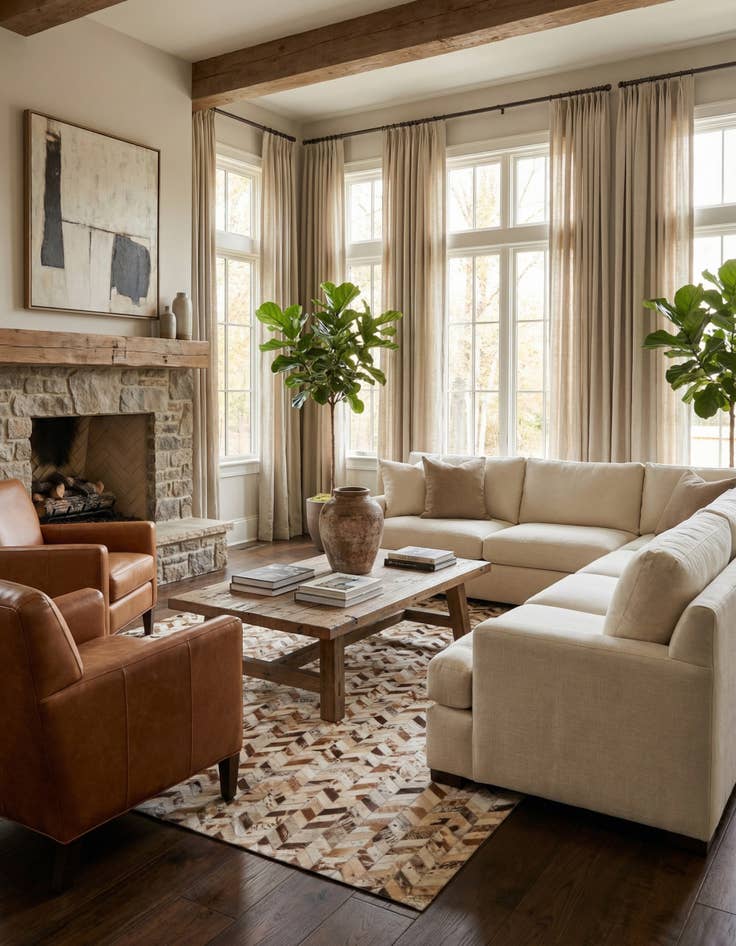 Detail image of  5' x 8' Cowhide Rug