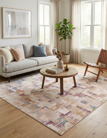 Ivory Deepa Square Rug