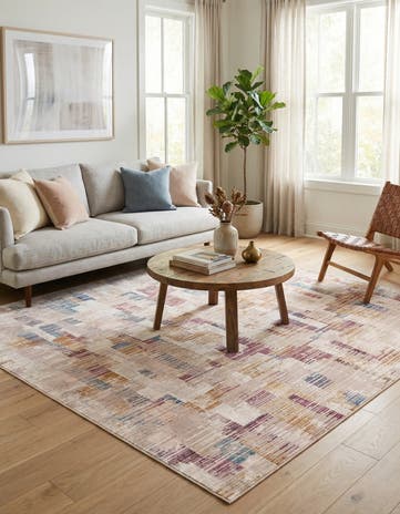 Ivory Deepa Square Rug
