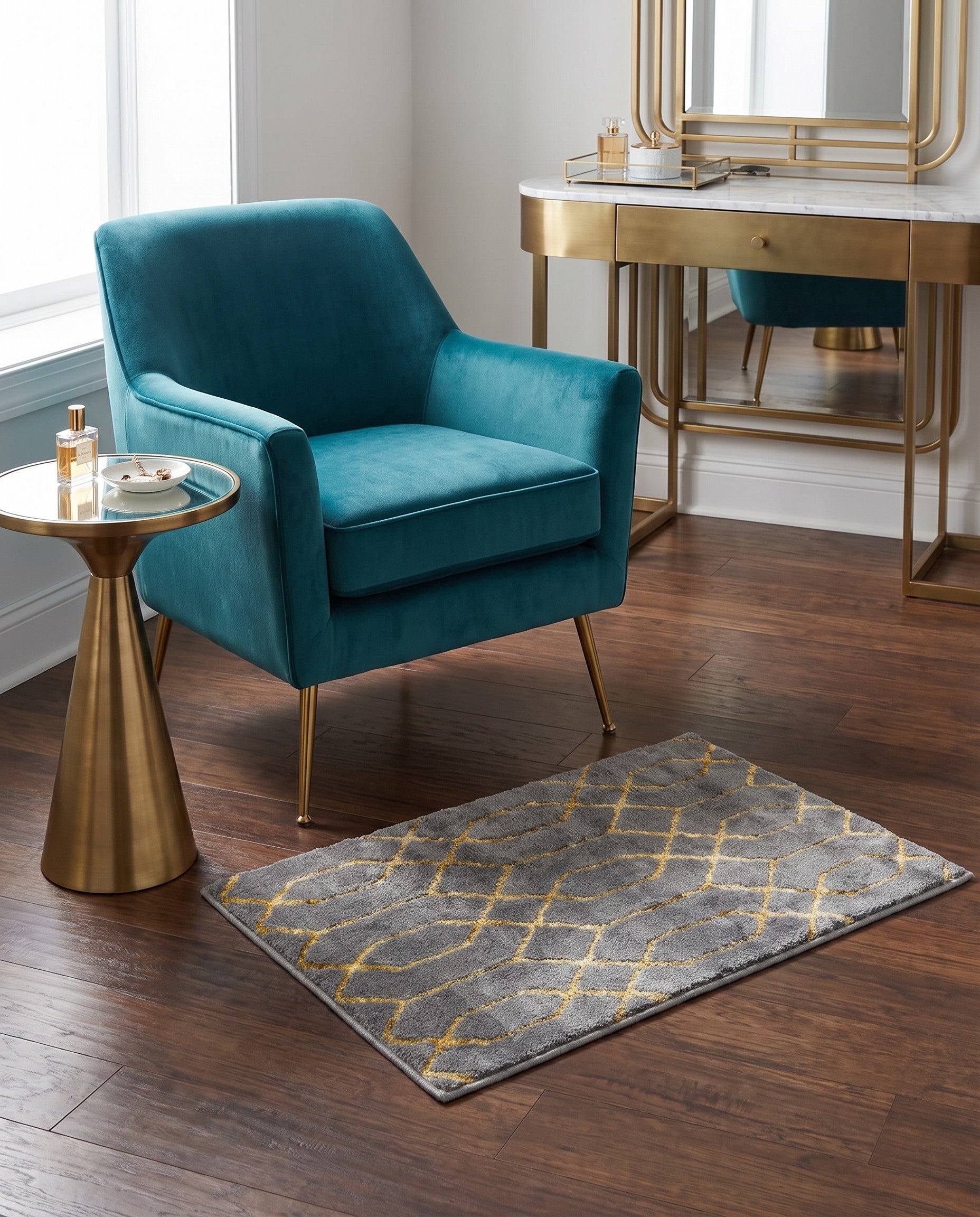 2' x 3' Marilyn Monroe™ Glam Trellis Rug