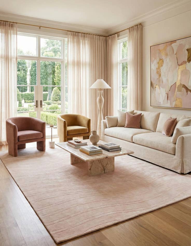 Detail image of 9' 10 x 13' 1  Hand Knotted Darya Wool Rug