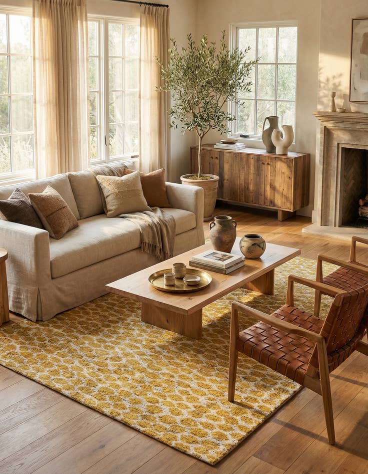 Detail image of  6' x 9' 1  Hand Knotted Moroccan Wool Rug