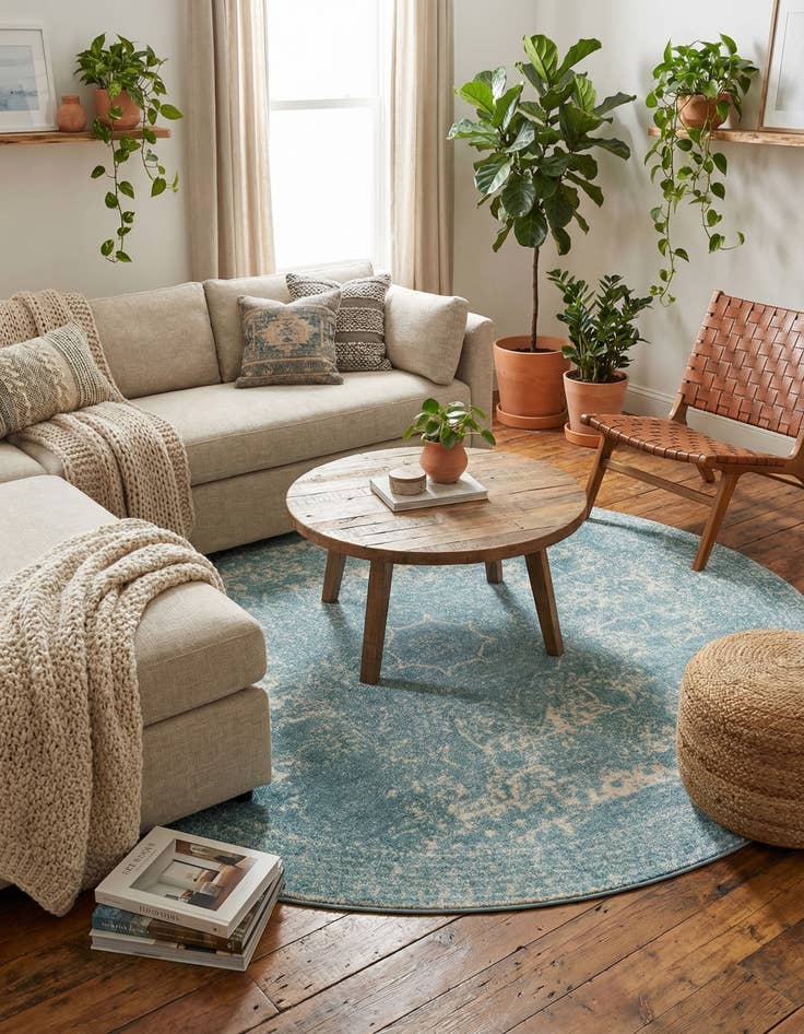 Detail image of 7' 10 x 7' 10 Bexley Round Rug