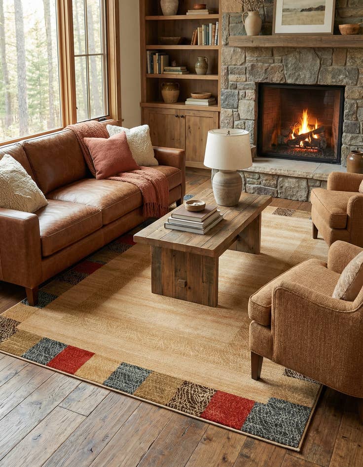 Detail image of 6' x 9' Kashkuli Gabbeh Rug