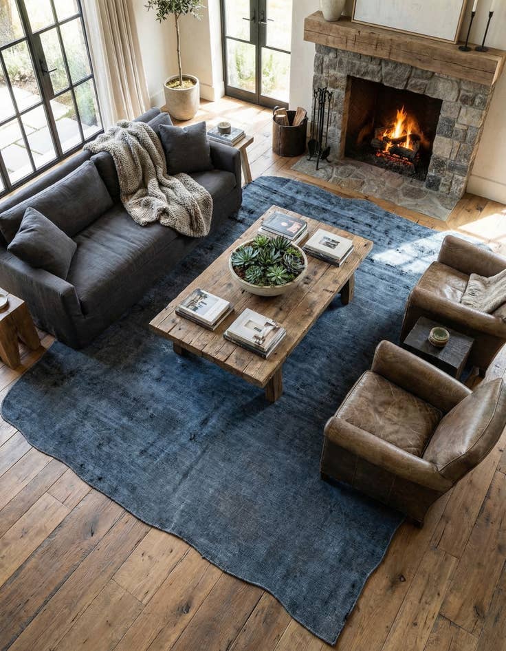 Detail image of 5' 9 x 8' 7  Hand Knotted Ultra Vintage Persian Wool Rug