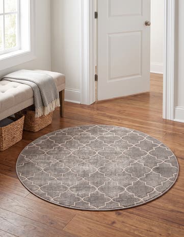 3' 3 x 3' 3 Uptown Lincoln Center Round Rug