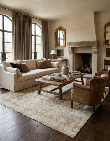 9' 7 x 12' 6 Hand Knotted Ultra Vintage Persian Wool Rug
