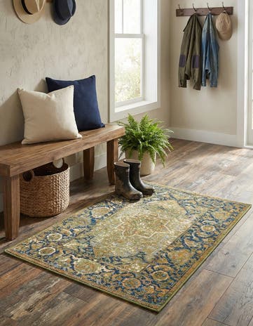 2' x 3' Easy-Clean Traditional Indoor / Outdoor Rug
