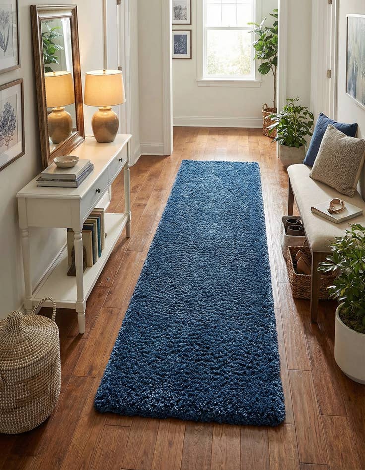 Detail image of 2' 7 x 13' Zermatt Shag Runner Rug