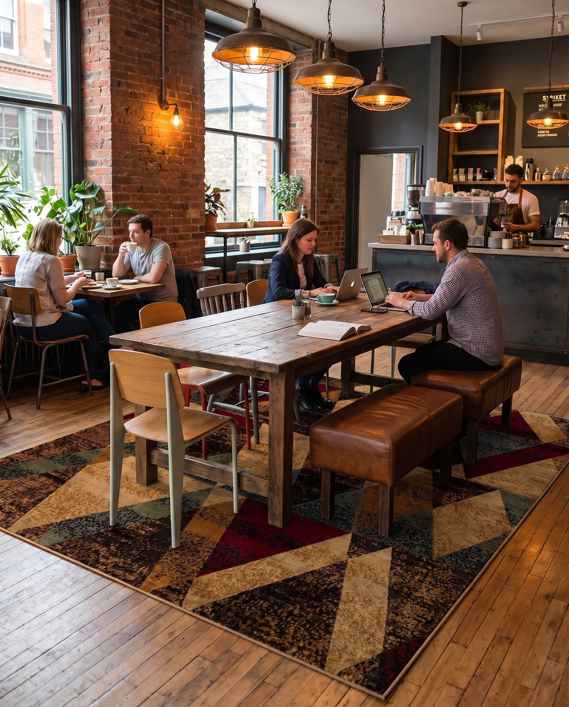Cafe Square Rug