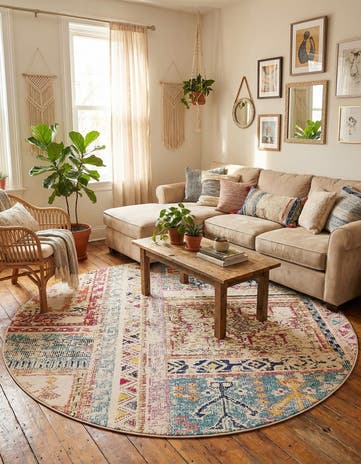 Washable Alta Round Rug