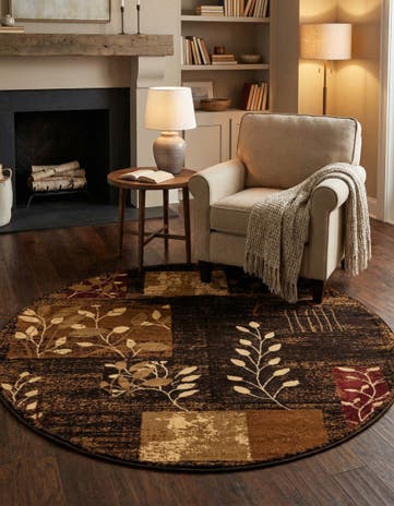 6' x 6' Cafe Round Rug