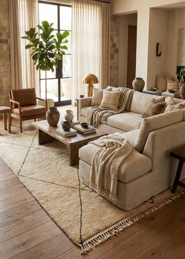 6' 3 x 8' 10 Berber Rug