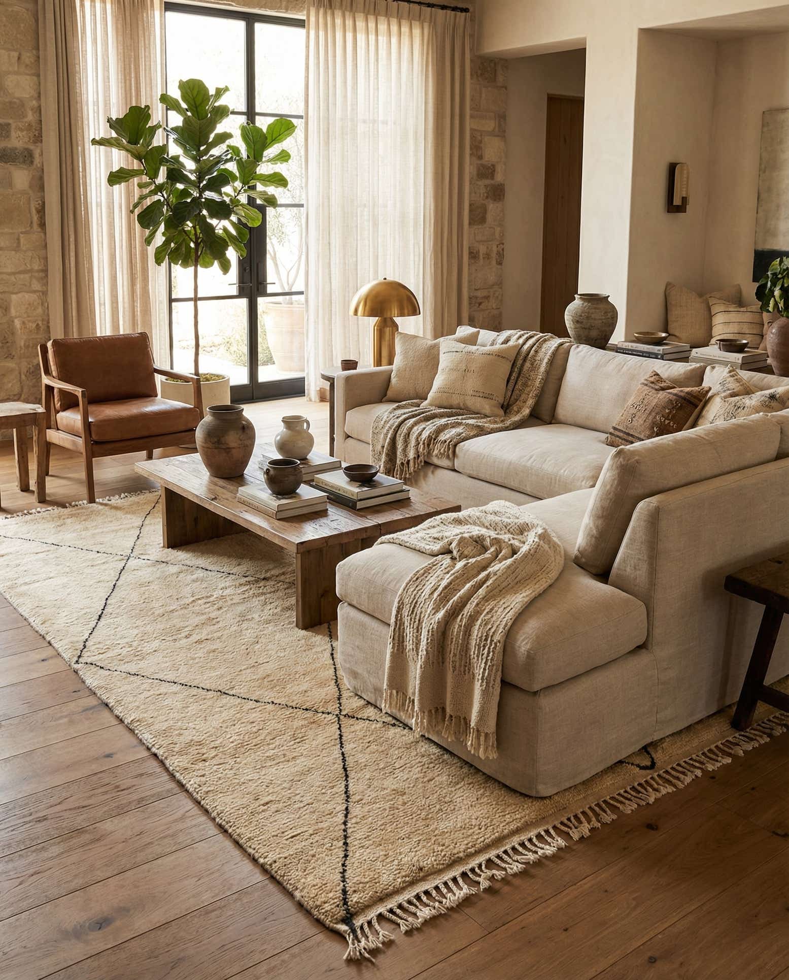 6' 3 x 8' 10 Berber Rug