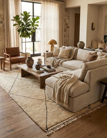 6' 3 x 8' 10 Berber Rug