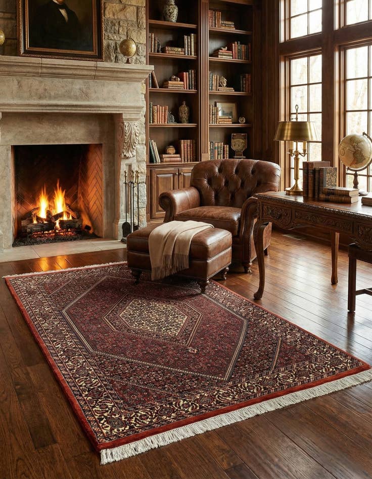 Detail image of  3' 6 x 6' Bidjar Wool Rug