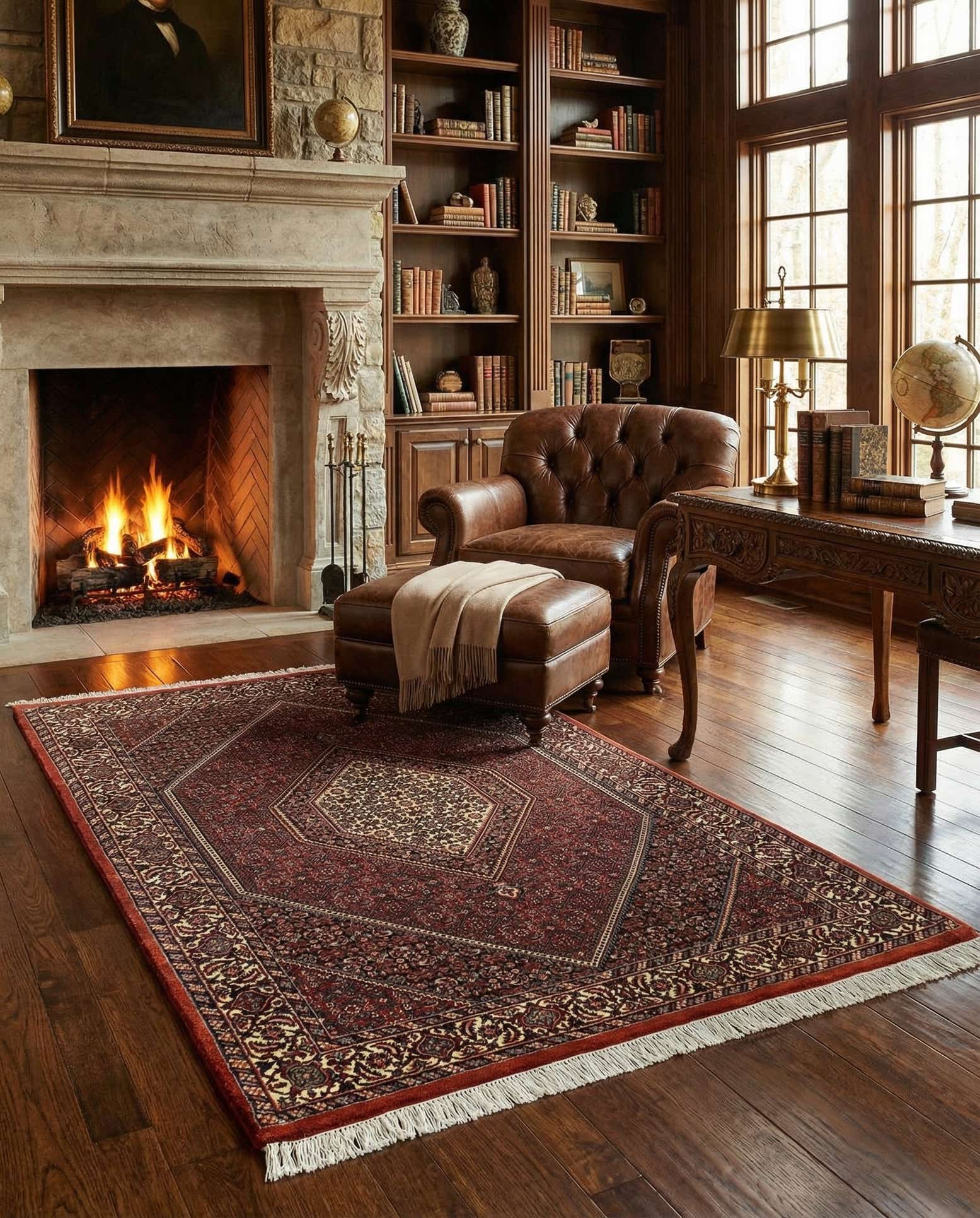 3' 6 x 6' Bidjar Wool Rug