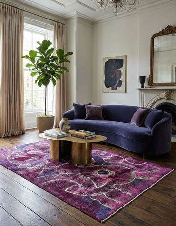 3' 10 x 6' Hand Knotted Ultra Vintage Persian Wool Rug