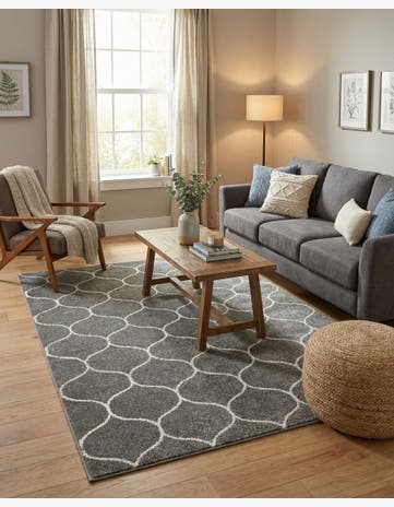 4' x 6' Trellis Frieze Rug