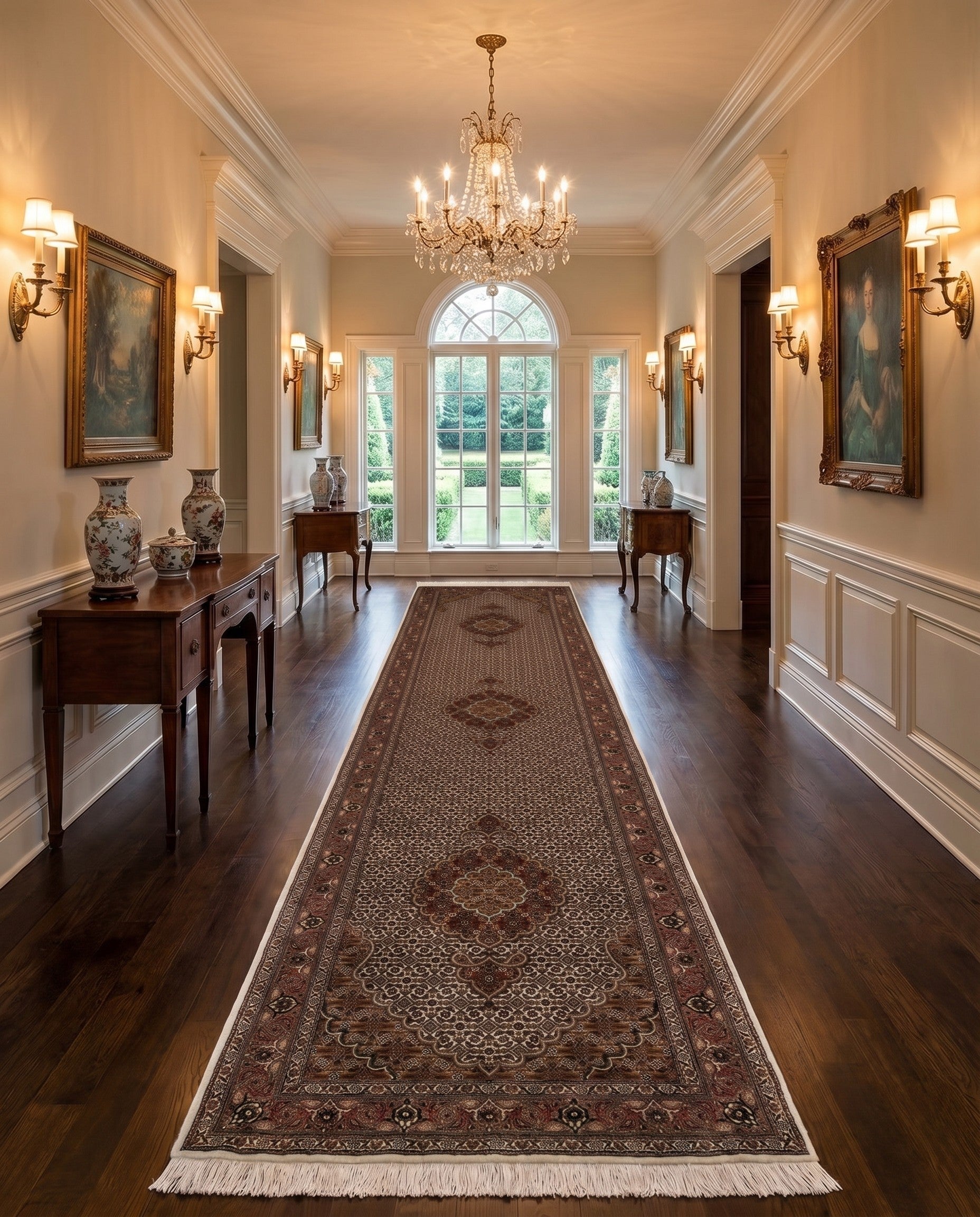2' 9 x 11' 8 Tabriz Mahi Runner Rug