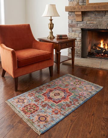 2' x 3' 2 Hand Knotted Mamluk Ziegler Rug