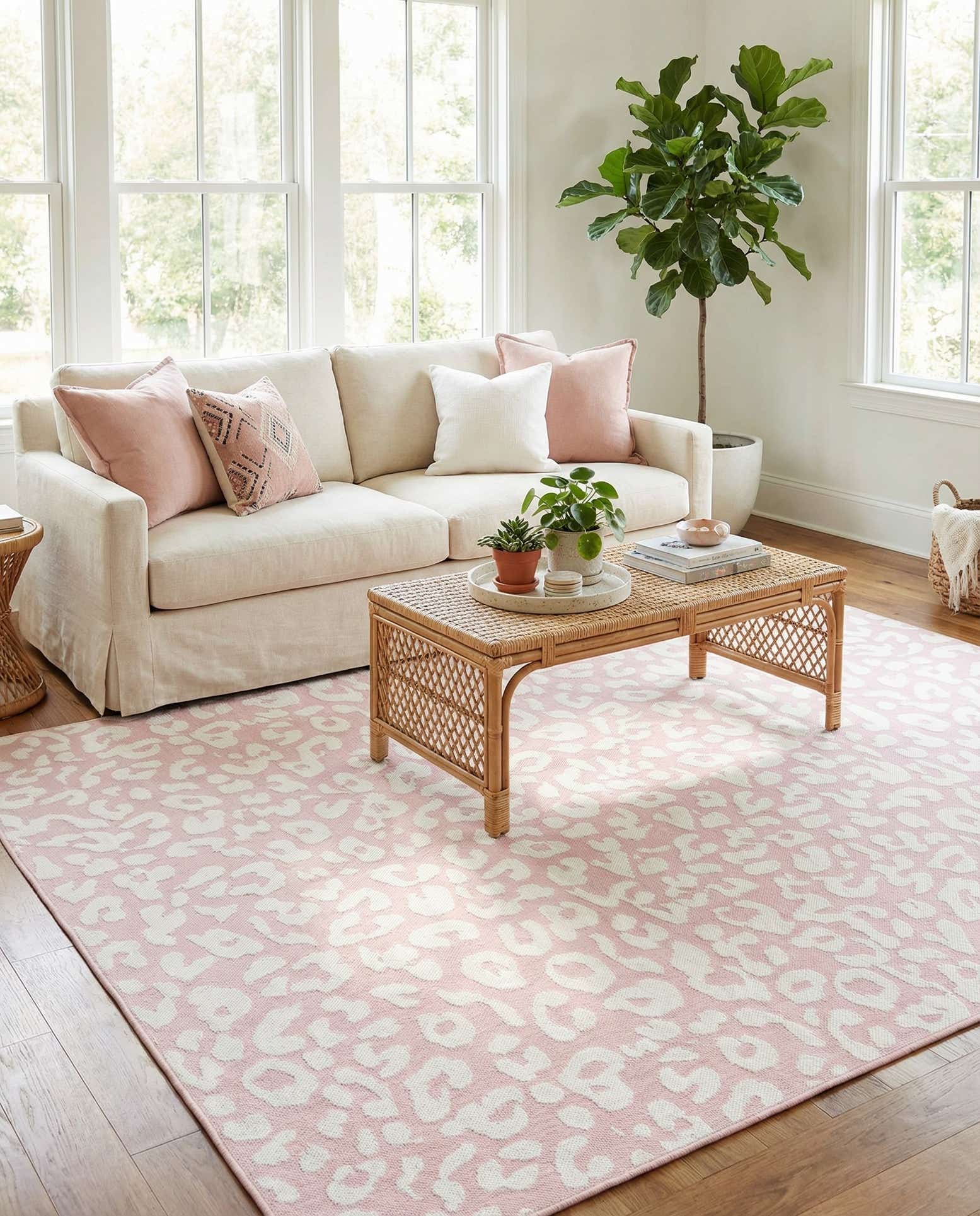 9' x 12' Easy-Clean Safari Indoor / Outdoor Rug