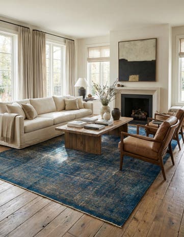 7' 10 x 11' 5 Hand Knotted Ultra Vintage Persian Wool Rug