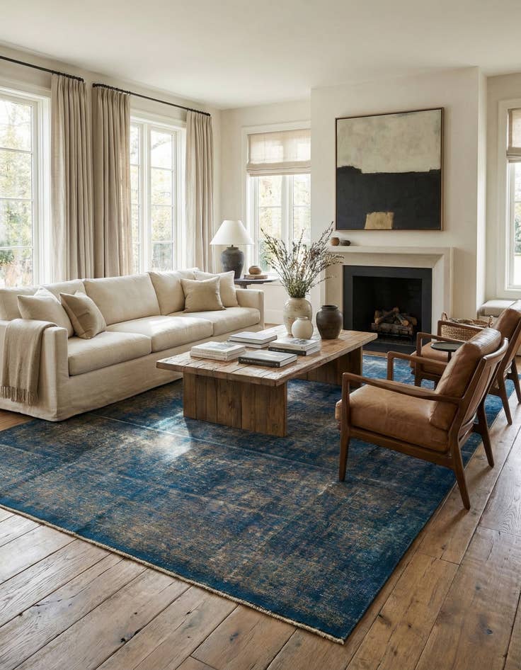 Detail image of 7' 10 x 11' 5  Hand Knotted Ultra Vintage Persian Wool Rug