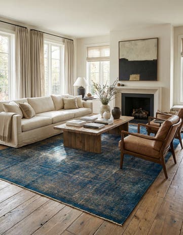7' 10 x 11' 5 Hand Knotted Ultra Vintage Persian Wool Rug