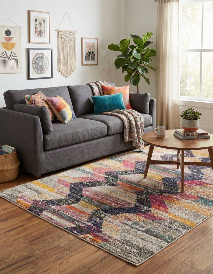 Detail image of  4' x 6'  Washable Vivid Rug