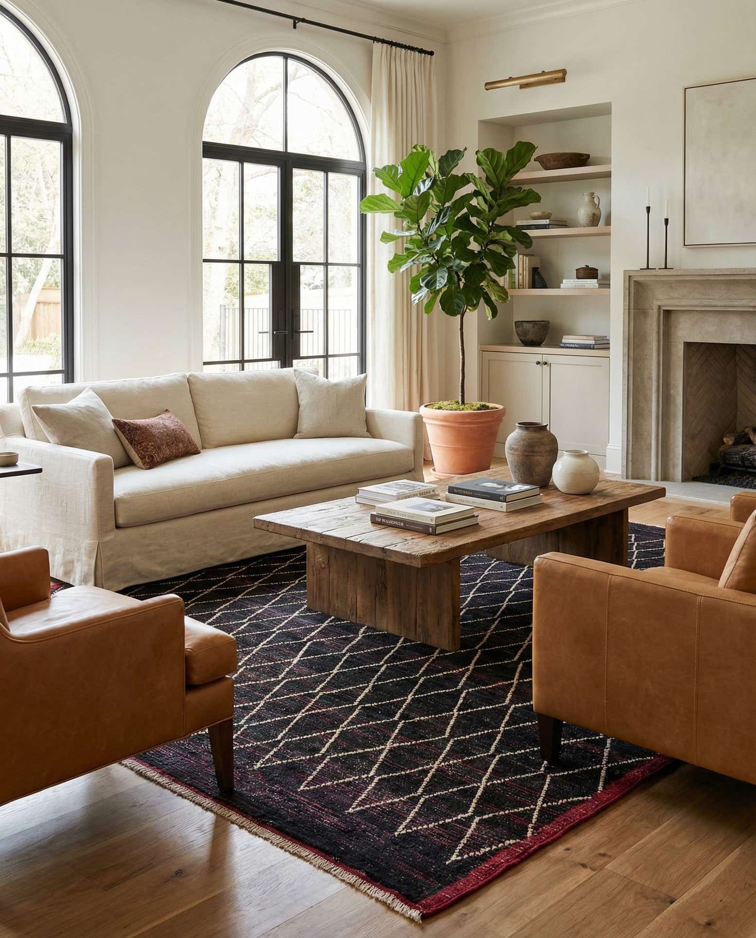 8' 7 x 10' 3 Hand Knotted Moroccan Wool Rug