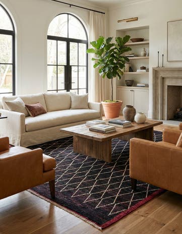 8' 7 x 10' 3 Hand Knotted Moroccan Wool Rug