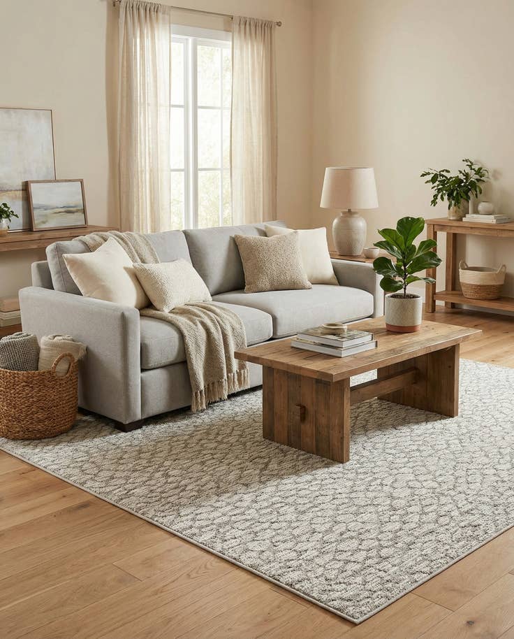 Detail image of 5' 3 x 8' Easy-Clean Safari Indoor / Outdoor Rug
