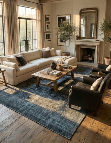 9' 8 x 12' 7 Hand Knotted Ultra Vintage Persian Wool Rug